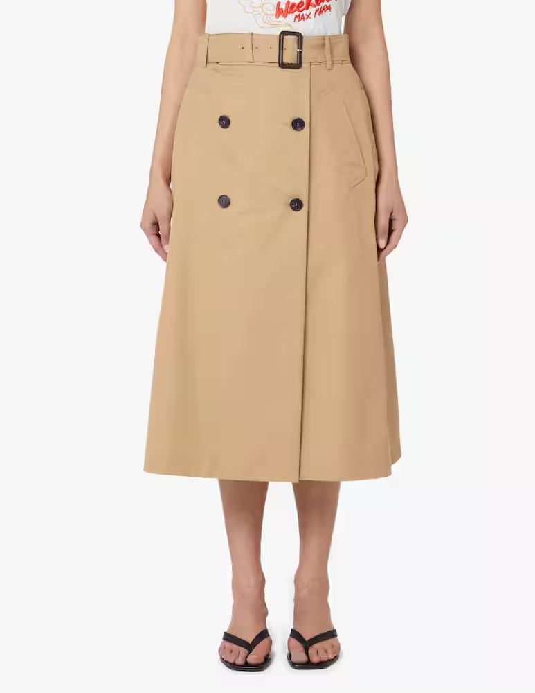 

Юбка миди Nebbia Weekend Max Mara, бежевый