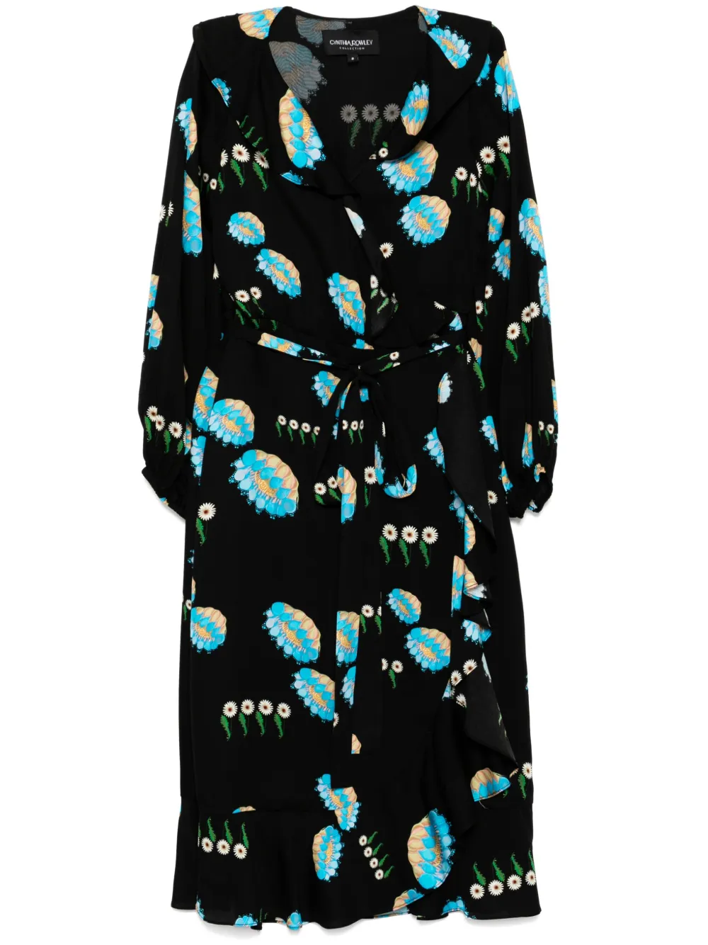 

Платье с запахом Cynthia Rowley, черный