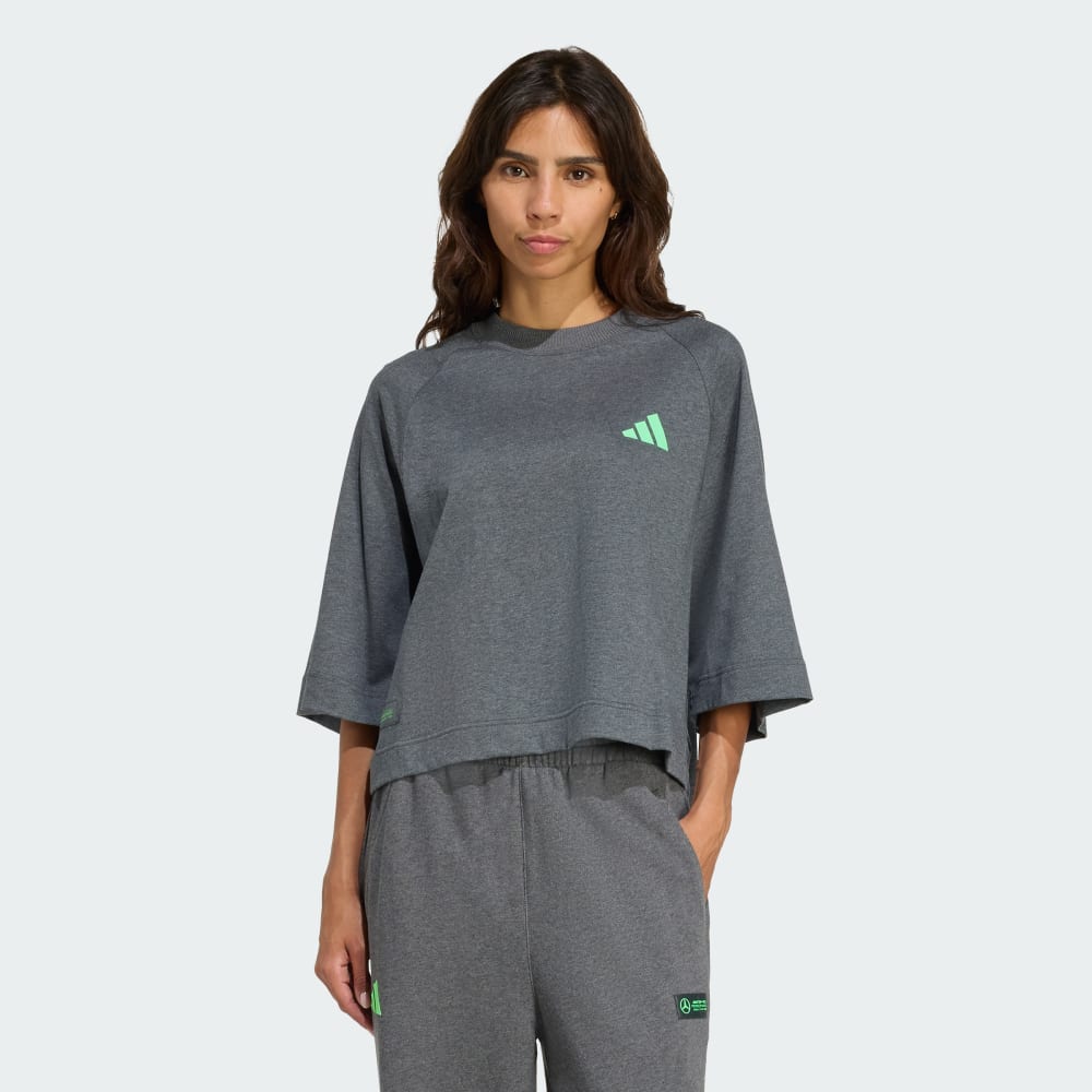 

Футболка Adidas Mercedes - AMG Petronas Formula One Team Premium Sweat Tee, цвет Dark Grey Heather
