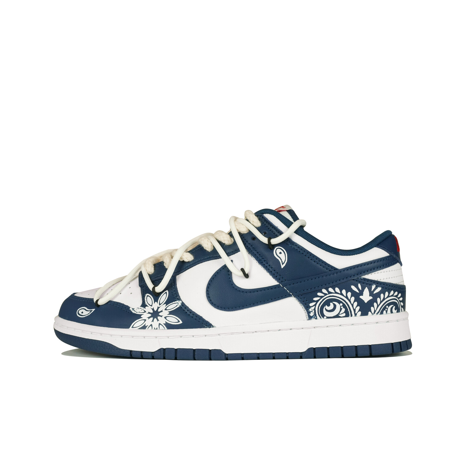 

Кроссовки Nike Dunk Skateboarding Shoes Men Low-top White/Blue, темно-синий