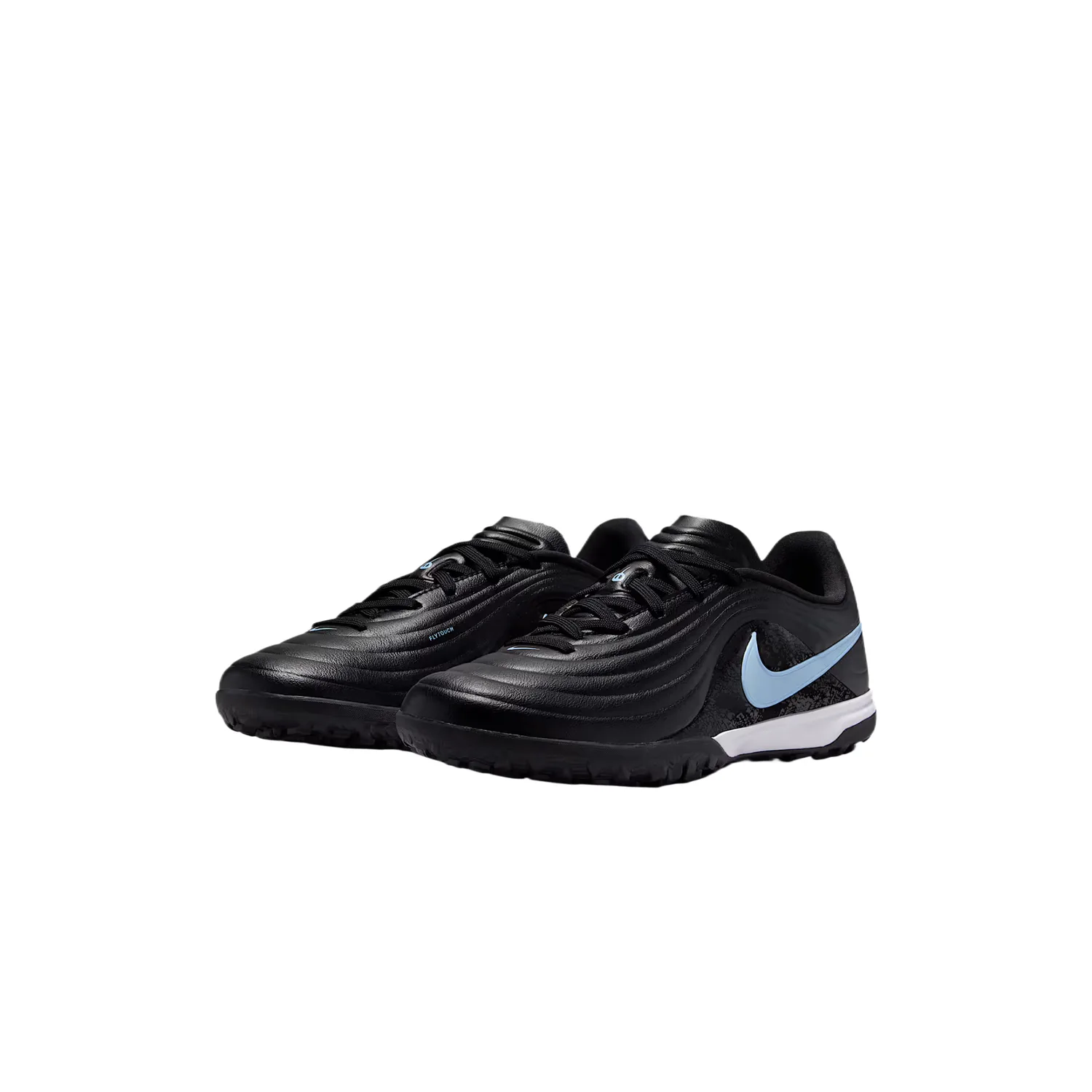 Tiempo Maestro Leather Low top Soccer Shoes Kids' Nike, черный/ice синий — фото 4