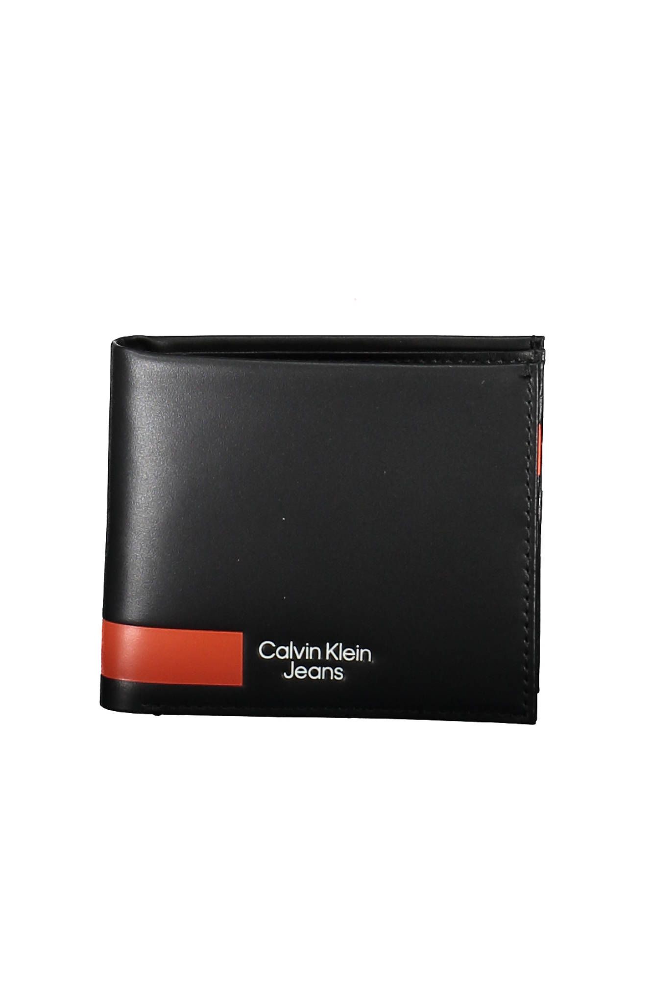 

Черный кожаный мужской кошелек Calvin Klein
