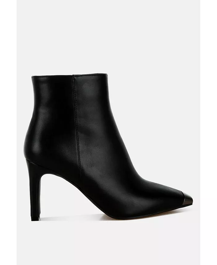 Ботинки Orca Metallic Cap Toe из искусственной кожи с металлическим эффектом London Rag, черный