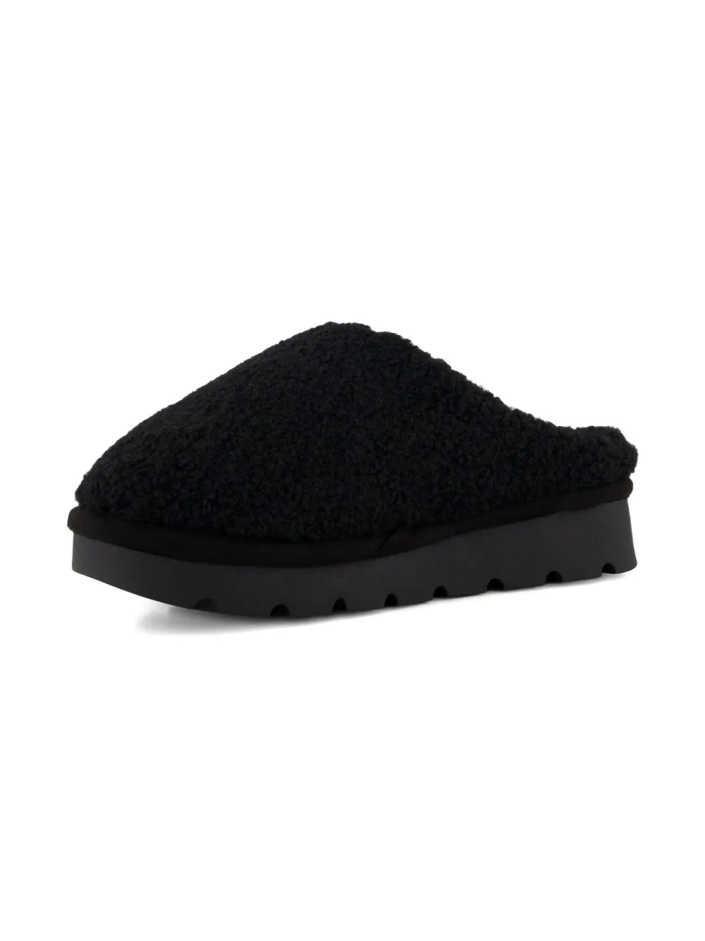 

Плюшевые тапочки на платформе Michael Kors Kids, черный