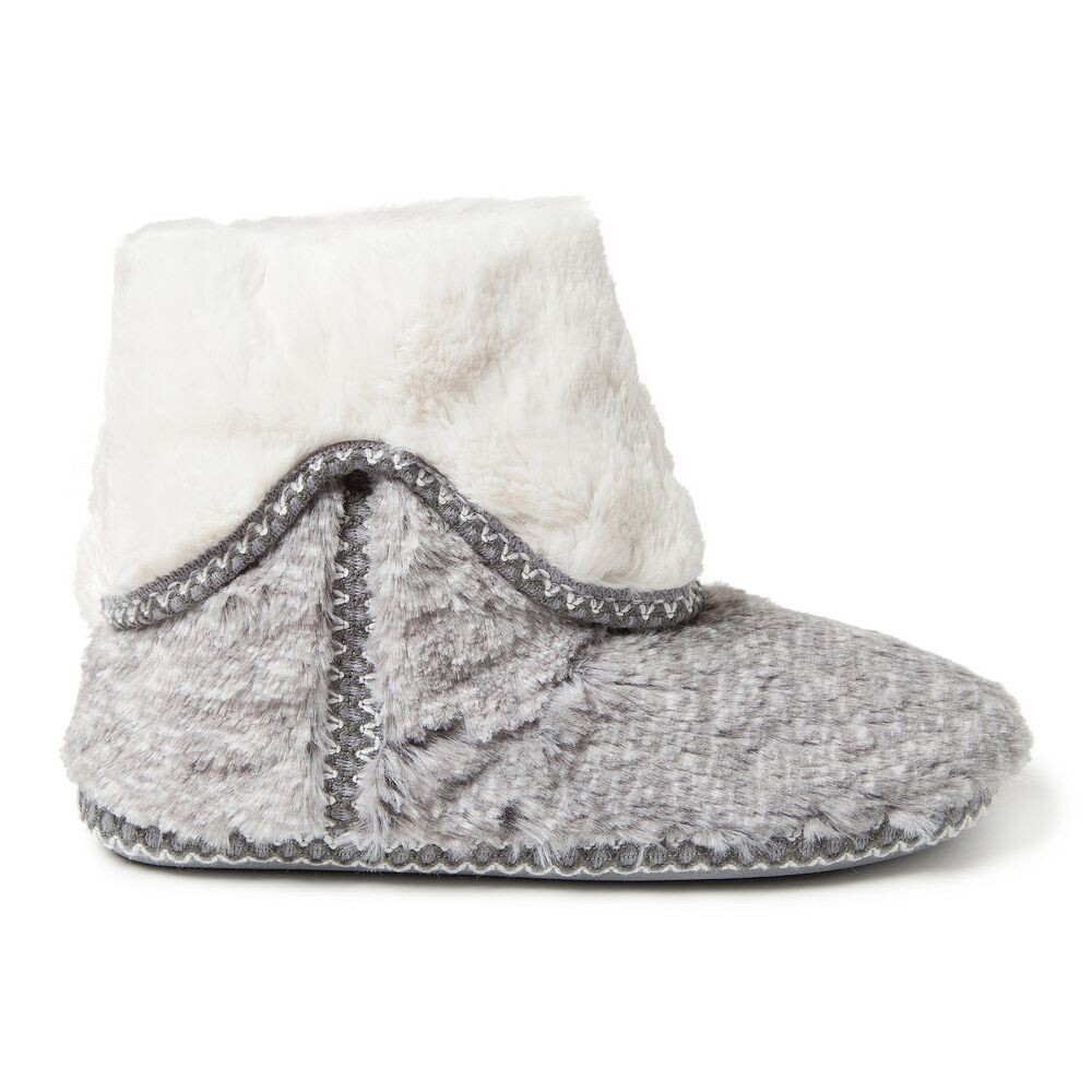 Dearfoams Женские тапочки из искусственного меха со складками, цвет Muslin — фото 2