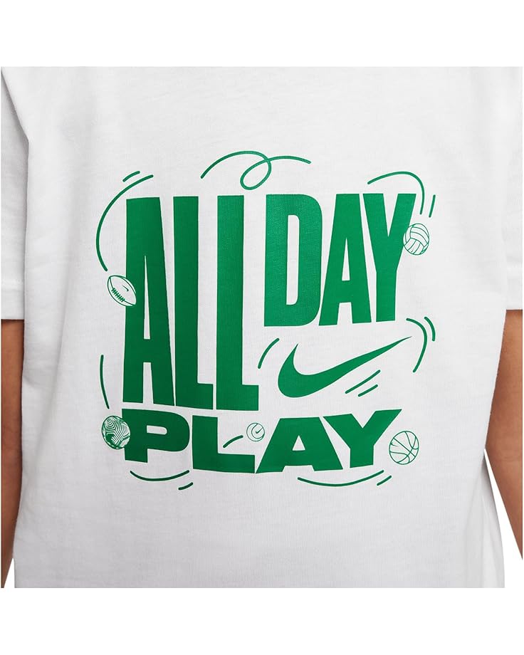 Футболка Nike Kids Sportswear All Day Play T-Shirt, белый — фото 3