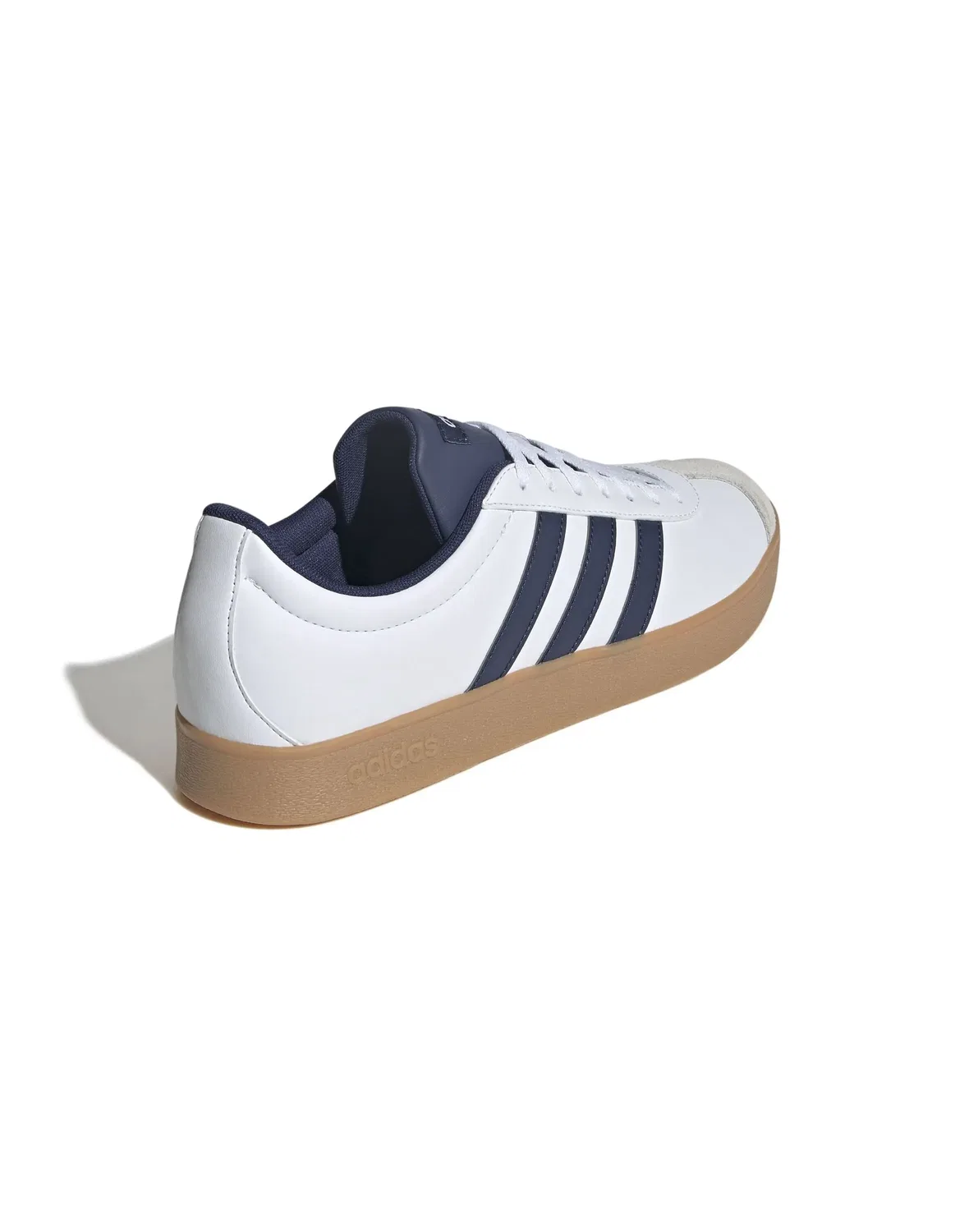 Кроссовки, кожаные Adidas ftwwht/dkblue/orbgry — фото 2