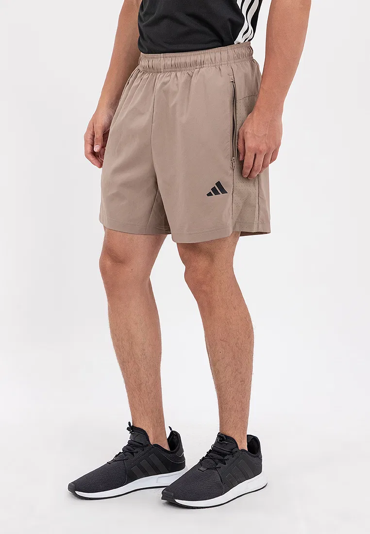 Тренировочные шорты, базовые тканые, Workout Essentials, мужские Adidas, коричневый — фото 2