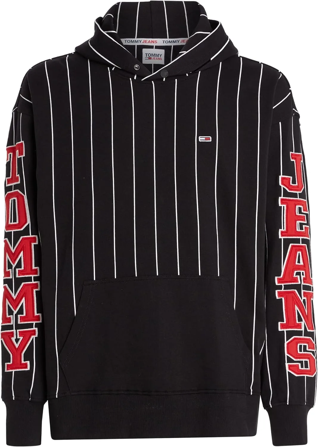 

Толстовка Tommy Jeans Tjm Pinstripe Relaxed Fit черная