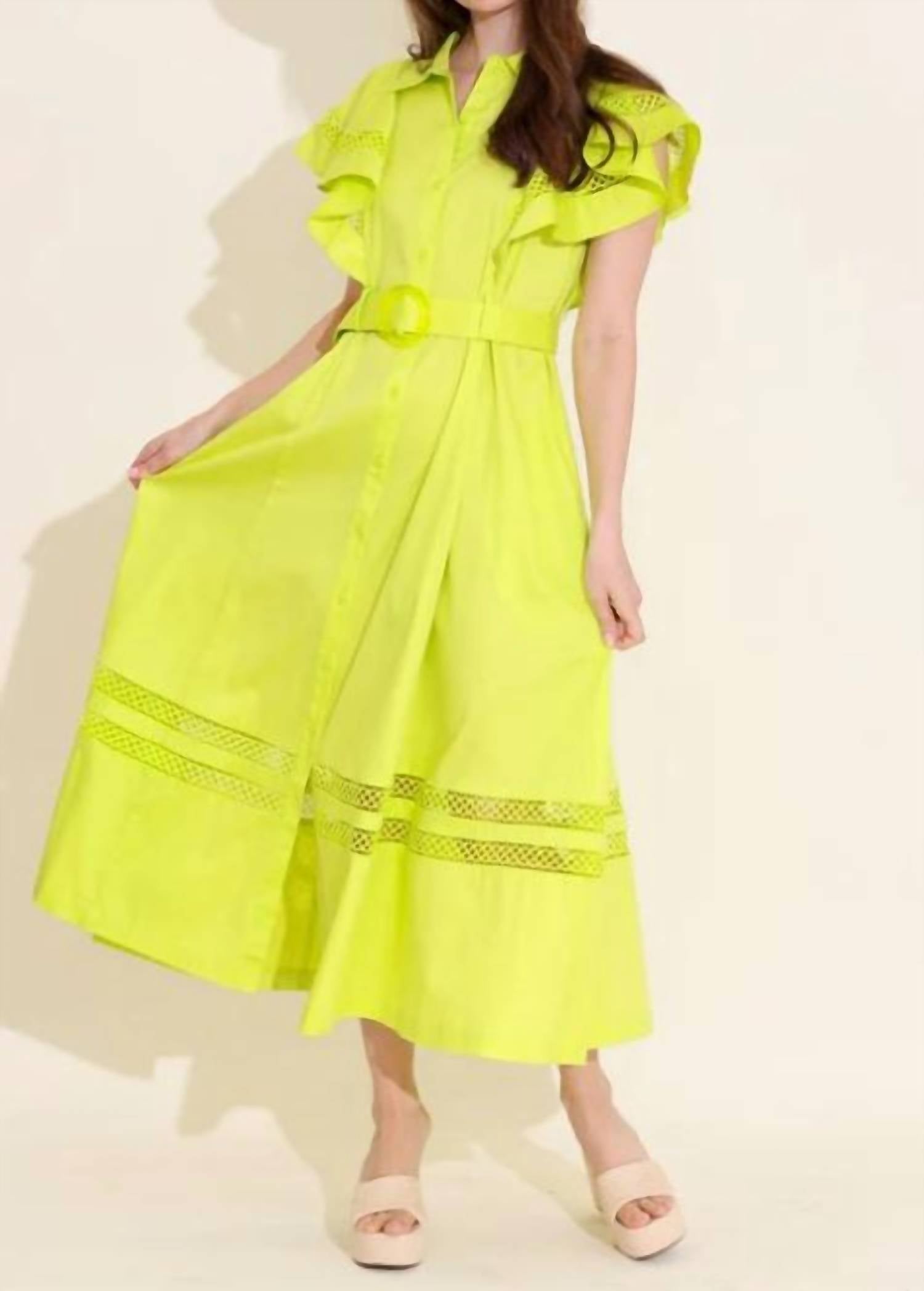 

Платье Rose в цитрусовом оттенке Alden Adair