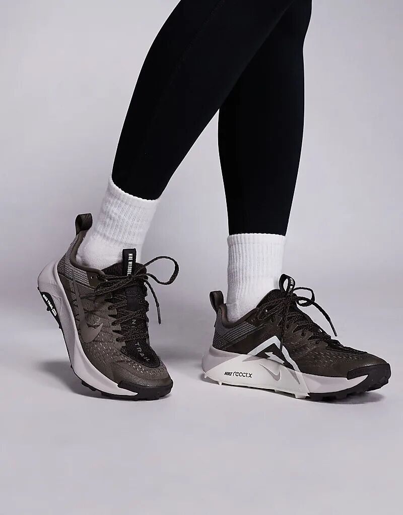 Кроссовки Nike Running ReactX Wildhorse 10 коричневого цвета