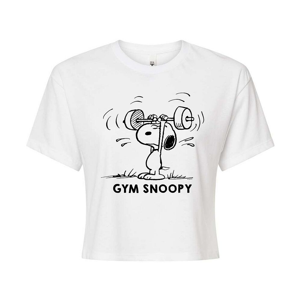 

Укороченная футболка Peanuts Gym Snoopy для юниоров Licensed Character, белый