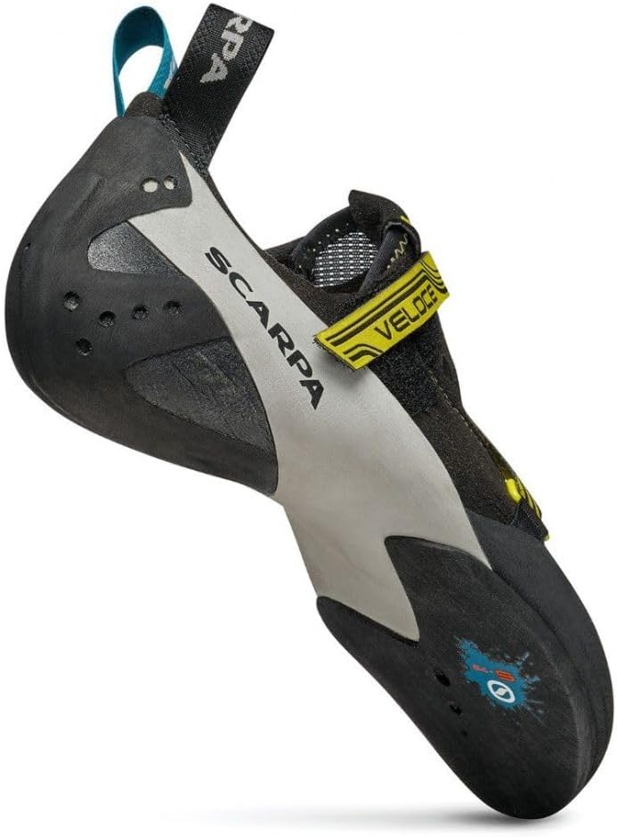 Мужские скальные туфли SCARPA Veloce для зала, черный/желтый — фото 3