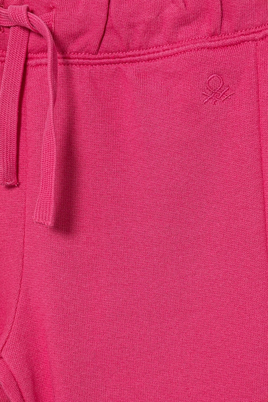 Детские хлопковые спортивные штаны United Colors Of Benetton, розовый — фото 3