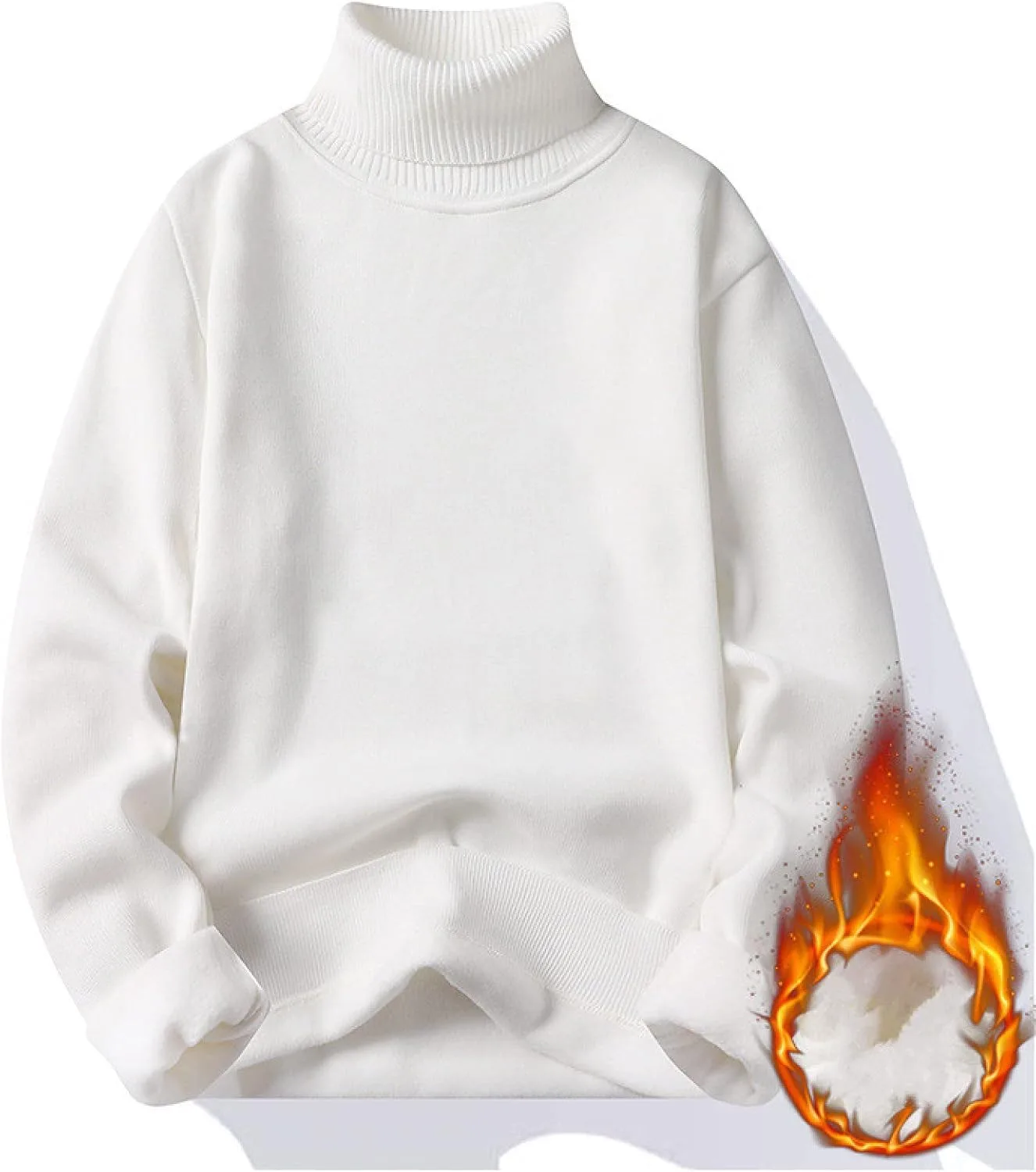 

CBROOT мужской свитер-водолазка — утепленный флисовый пуловер для осени и зимы