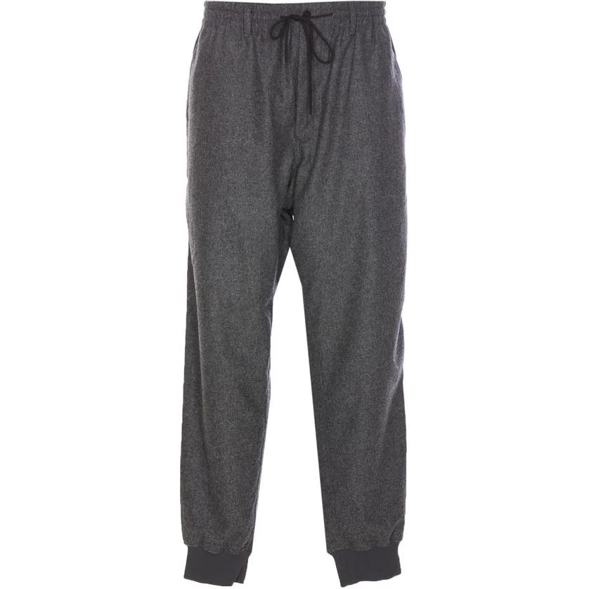 

Брюки Y 3 с вышитым логотипом на шнурке Y-3, серый