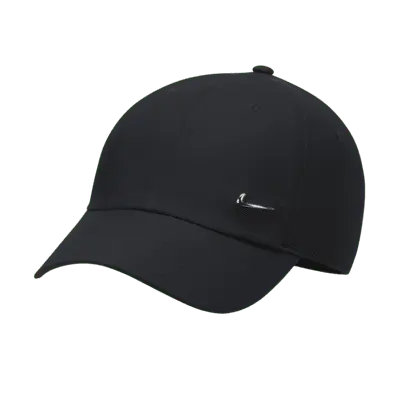 

Бейсболка Nike Dri-FIT Club Unstructured Metal Swoosh Cap, цвет Black/Metallic Silver