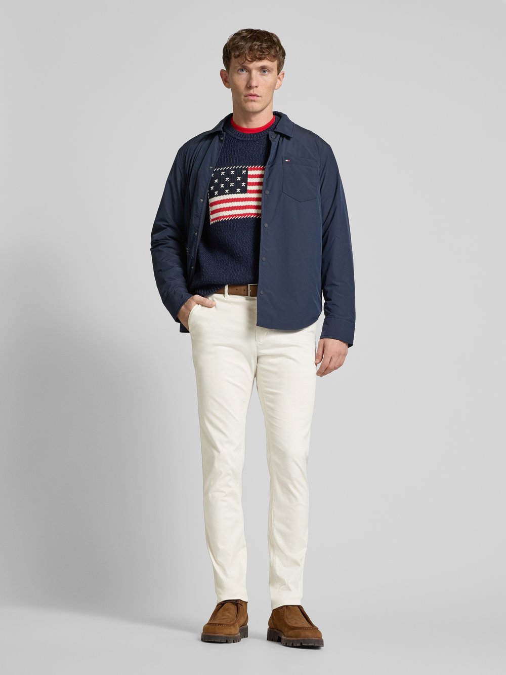 

Брюки из ткани с французскими карманами Tommy Hilfiger, белый