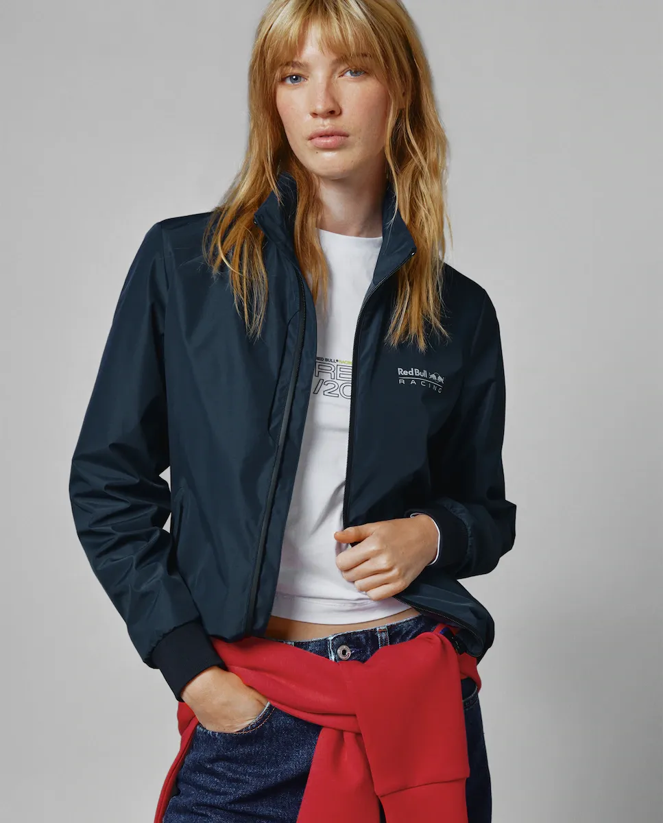 

Женская ветровка Red Bull Racing со складным капюшоном и застежкой-молнией Pepe Jeans, темно-синий