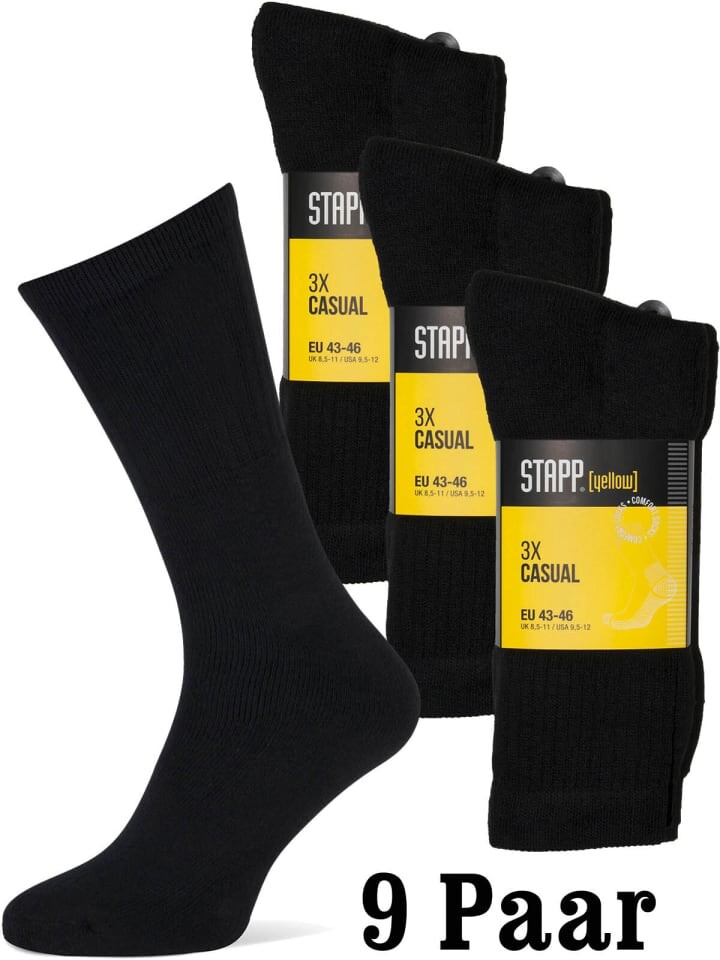 

Носки STAPP Socken Yellow Casual 9 Paar - 3er Pack, черный