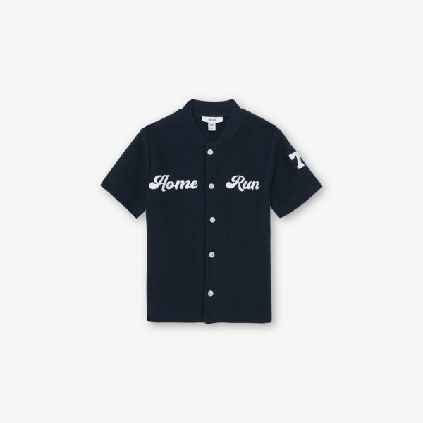 

Oritz home run хлопковая бейсбольная рубашка 3-9 лет Reiss, синий
