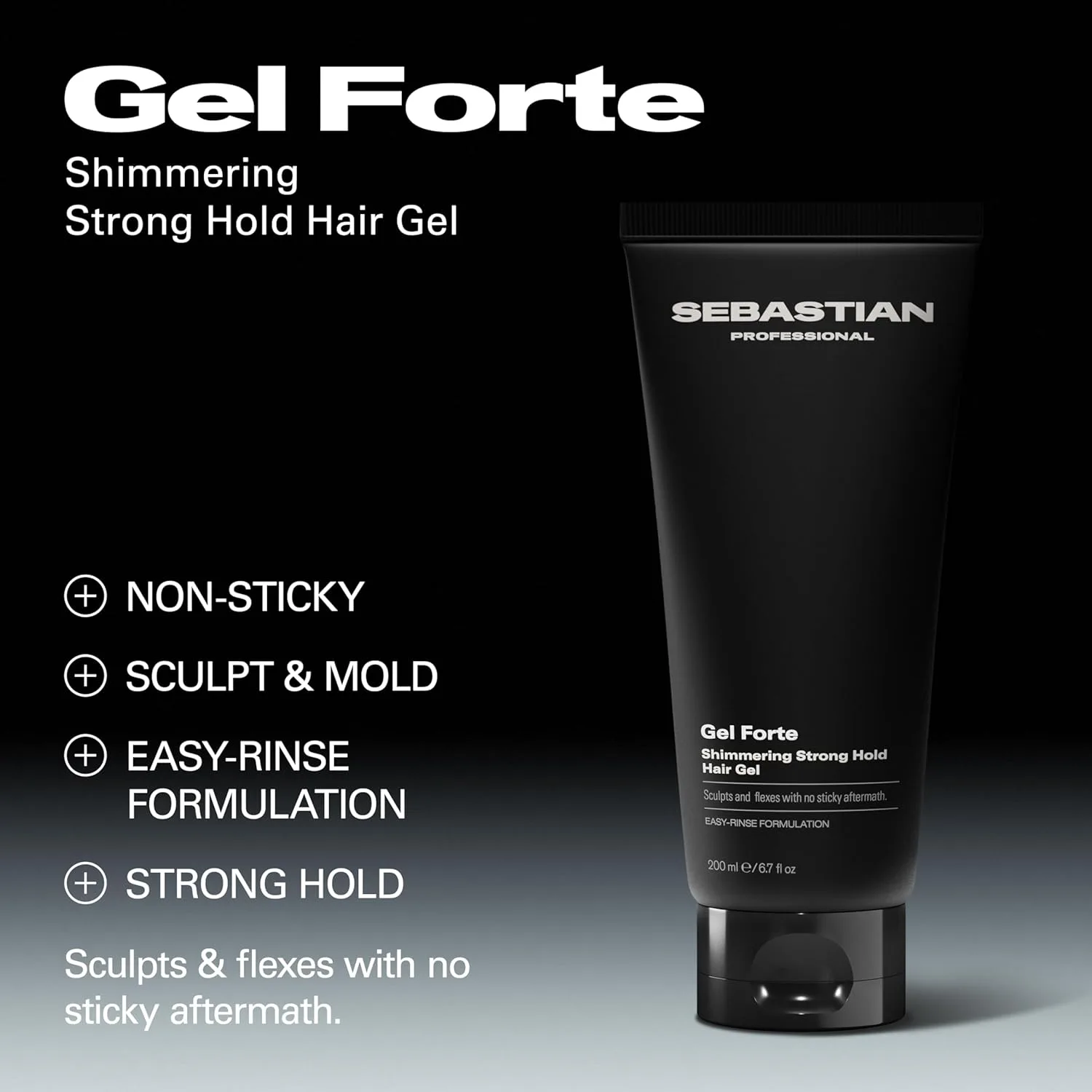 Гель для укладки волос Sebastian Professional Gel Forte с сильной фиксацией | Придает блеск и не липнет | 170 мл — фото 3
