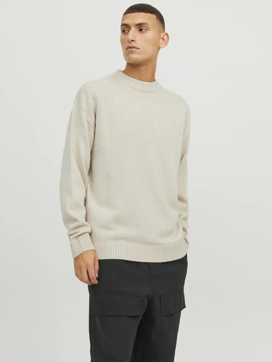 

Свитер с круглым вырезом Jack & Jones "JJEJACK KNIT CREW NECK SN", цвет Moonbeam