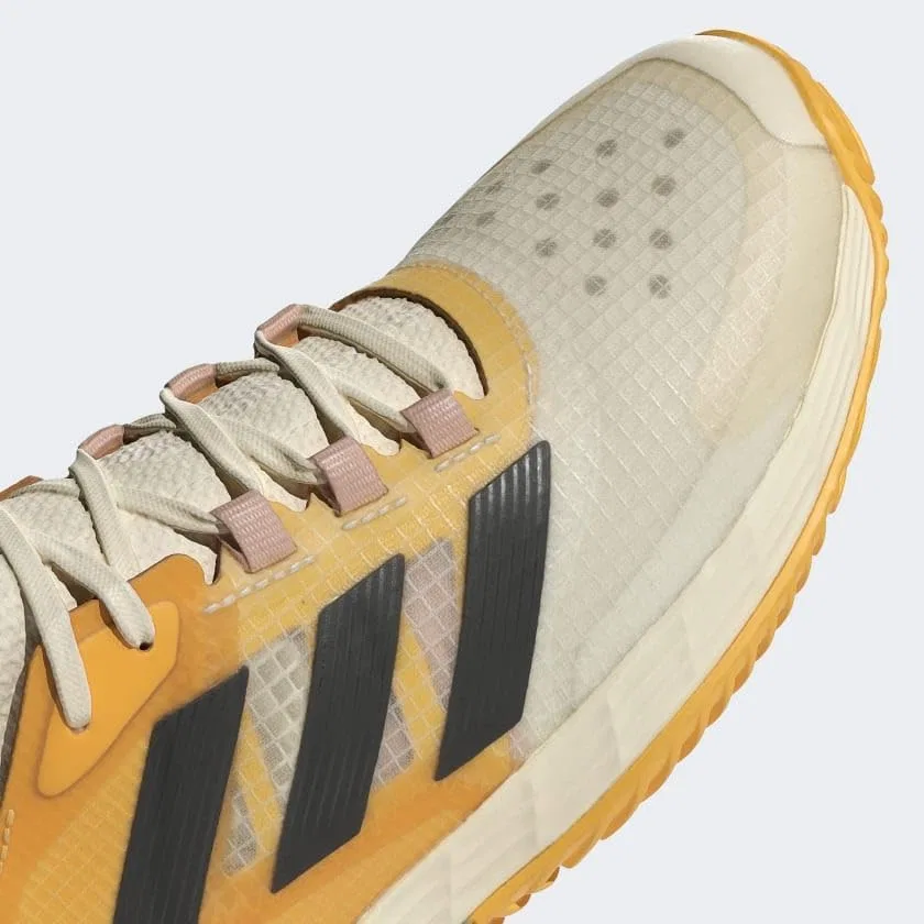 Кроссовки теннисные Adidas Adizero Ubersonic 4.1, Semi Spark/Core Black/Off White — фото 2