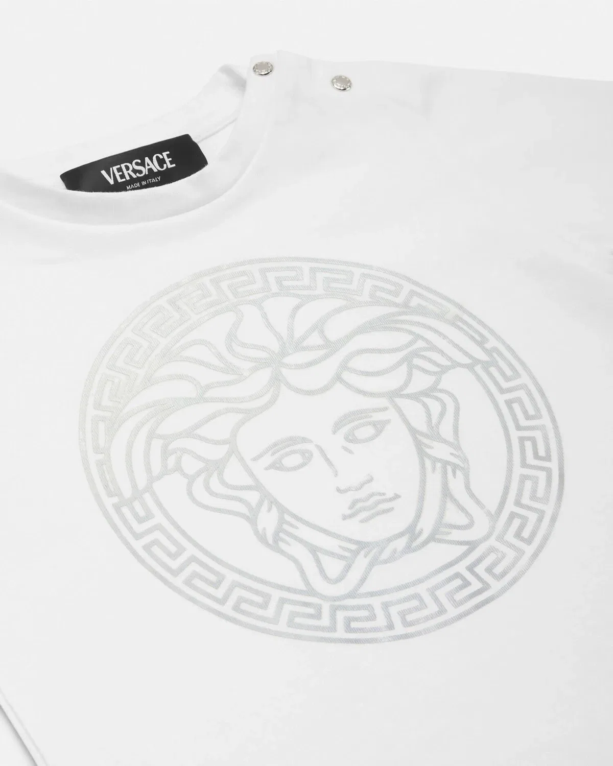 Детская футболка с Медузой VERSACE, белый — фото 4