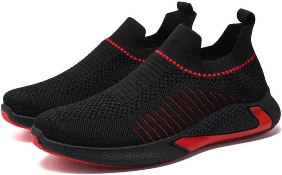 

Мужские ортопедические удобные кроссовки большого размера, дышащие и легкие, легко надеваются и снимаются, для бега, ходьбы, спорта, тренажерного зала, тенниса (черные, 42) Hpkjuyds