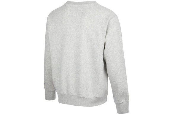 Толстовка Nike NBA Eam 31 Courtside Logo Printing Fleece Stay Warm Knit Pullover Round Neck Gray, серый — фото 2