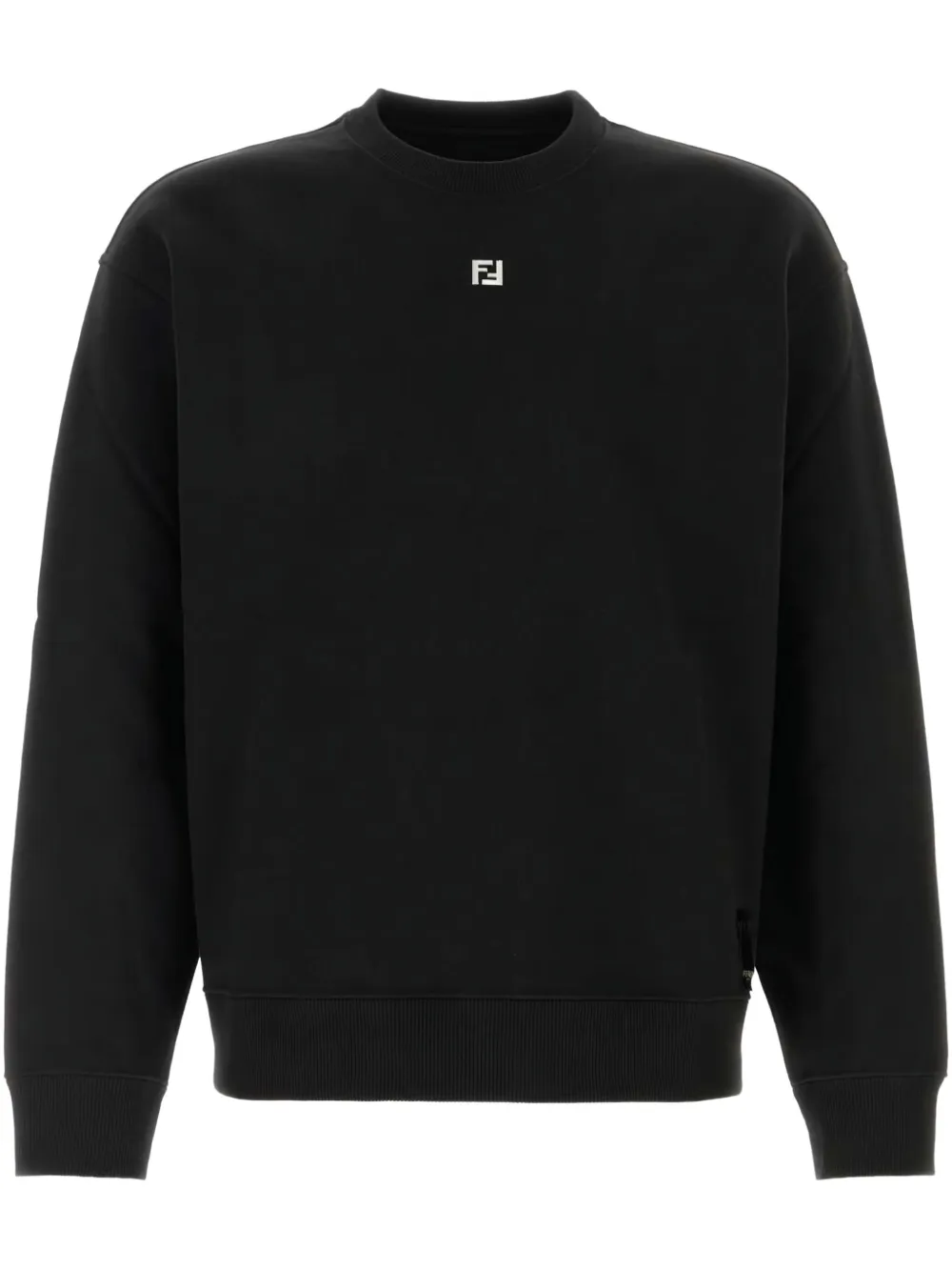 

Хлопковая толстовка FENDI, черный