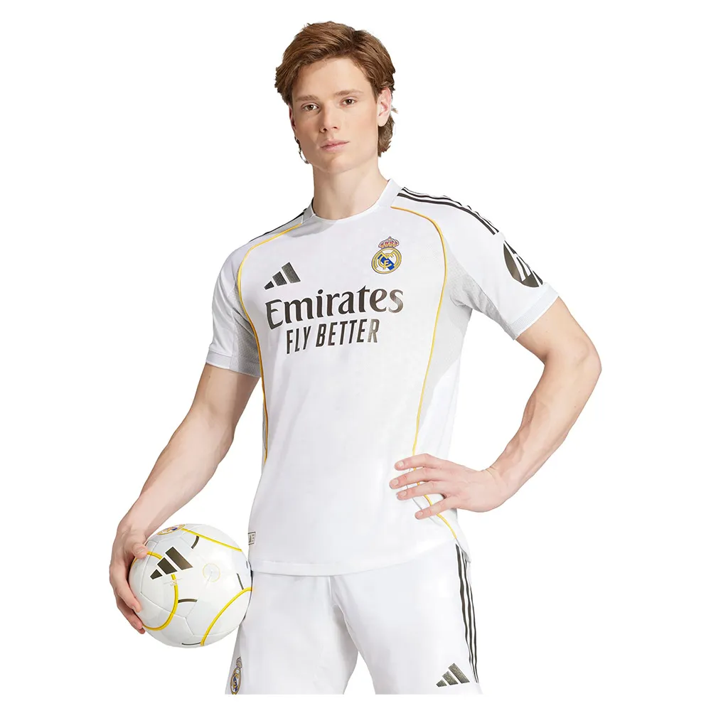 

Футболка с коротким рукавом adidas Real Madrid 25/26 Authentic home, белый