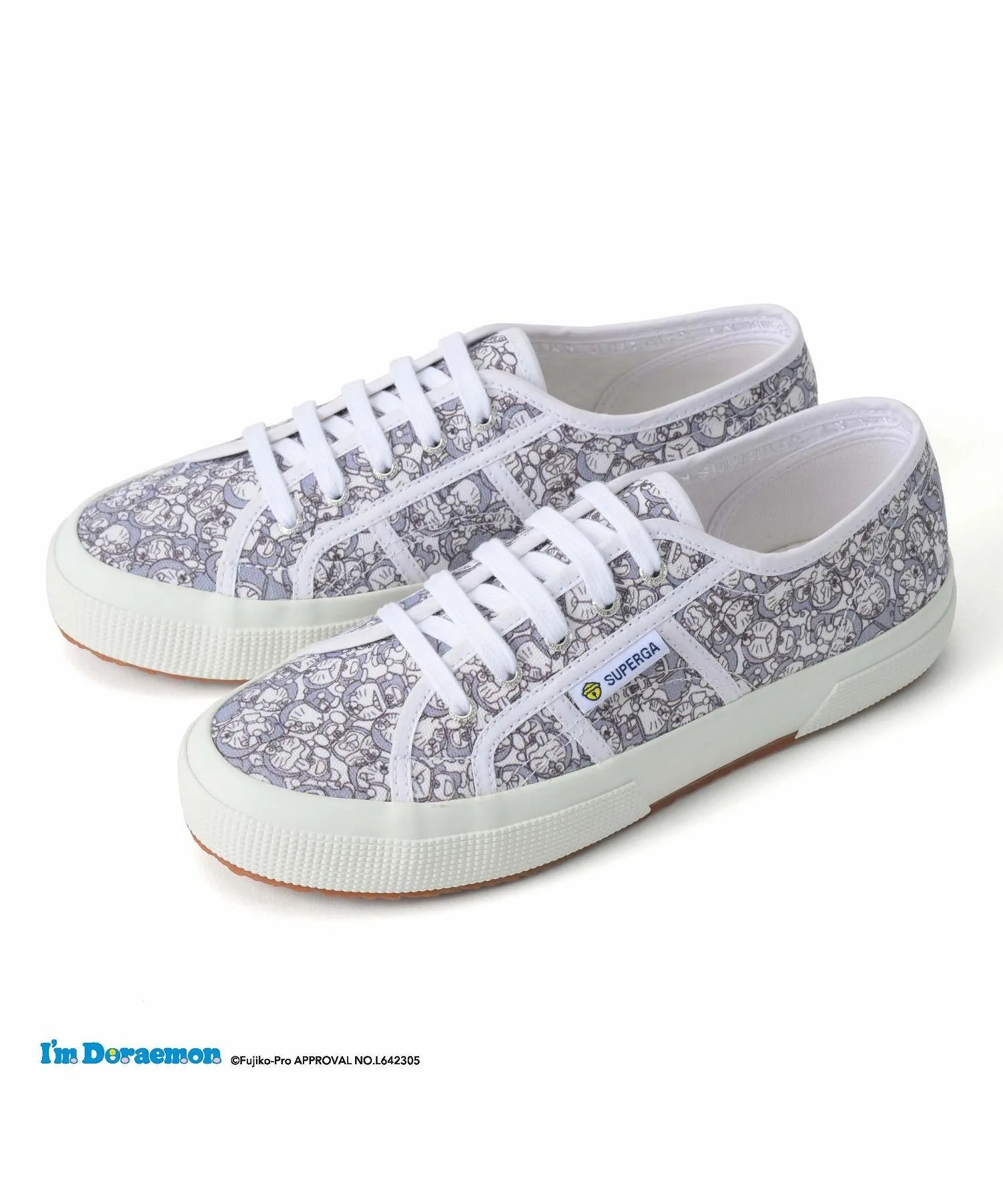Кроссовки SUPERGA 2750 DORAEMON PRINT с коллекционной упаковкой белые