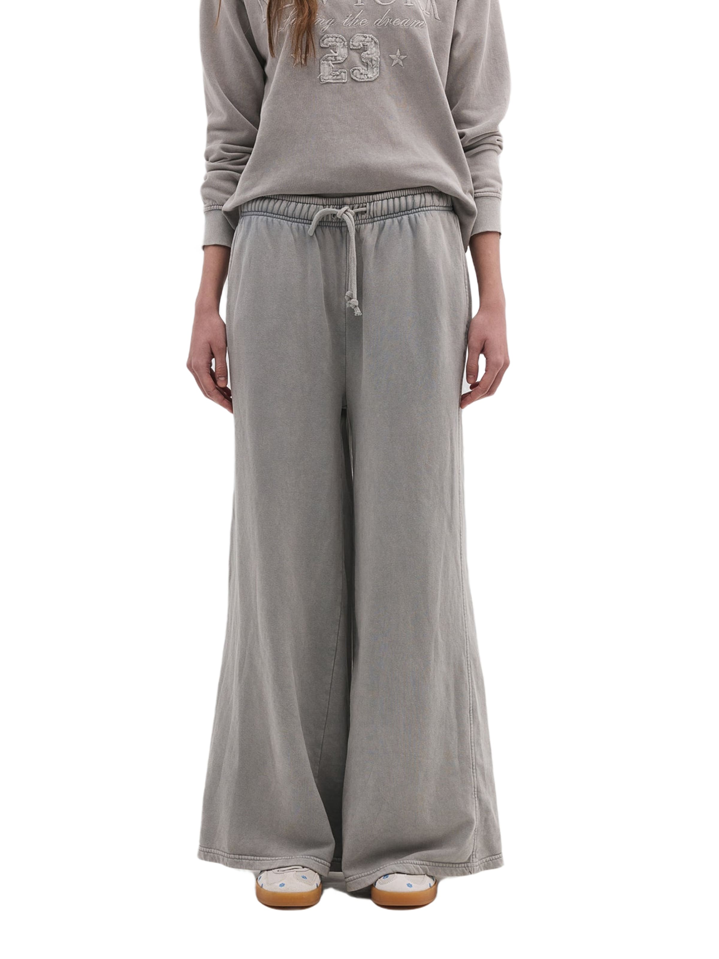 

No Matter What Широкие брюки в светло-сером цвете