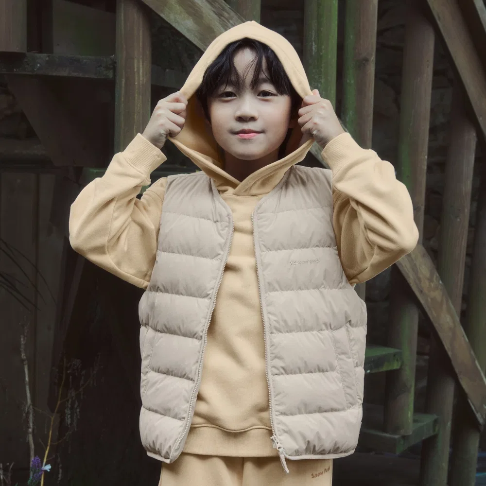 Детская худи с графическим принтом, жёлтая, от Snowpeak Apparel Kids — фото 3