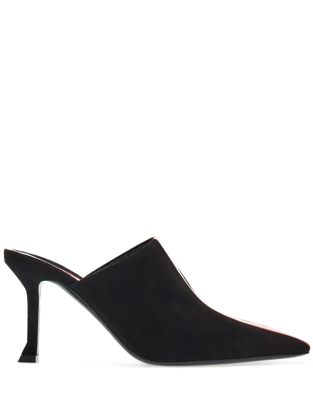 Мюли с полосками Ferragamo, черный