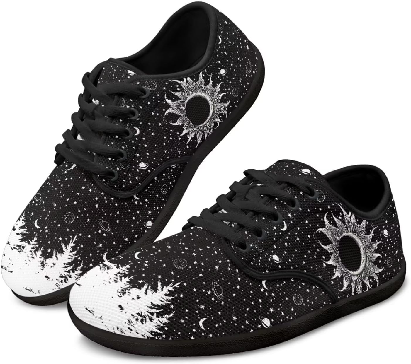 

Кроссовки Binienty Barefot для женщин и мужчин, широкие слипоны для бега, походов, тренировок, удобные спортивные туфли на плоской подошве, Sun Moon Forest