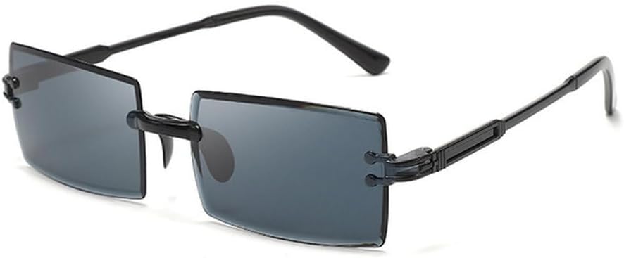 

Ретро солнцезащитные очки для женщин, без оправы, градиентные солнцезащитные очки, модные солнцезащитные очки с оригинальными линзами, женские очки без оправы TKKTLLT, Grey