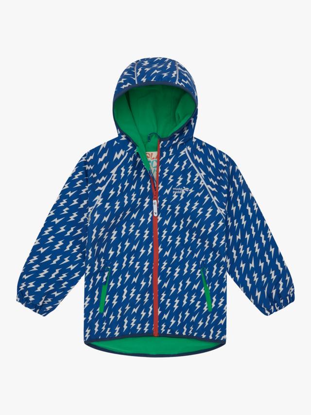 

Детский дождевик с капюшоном Muddy Puddles, Blue Bolt