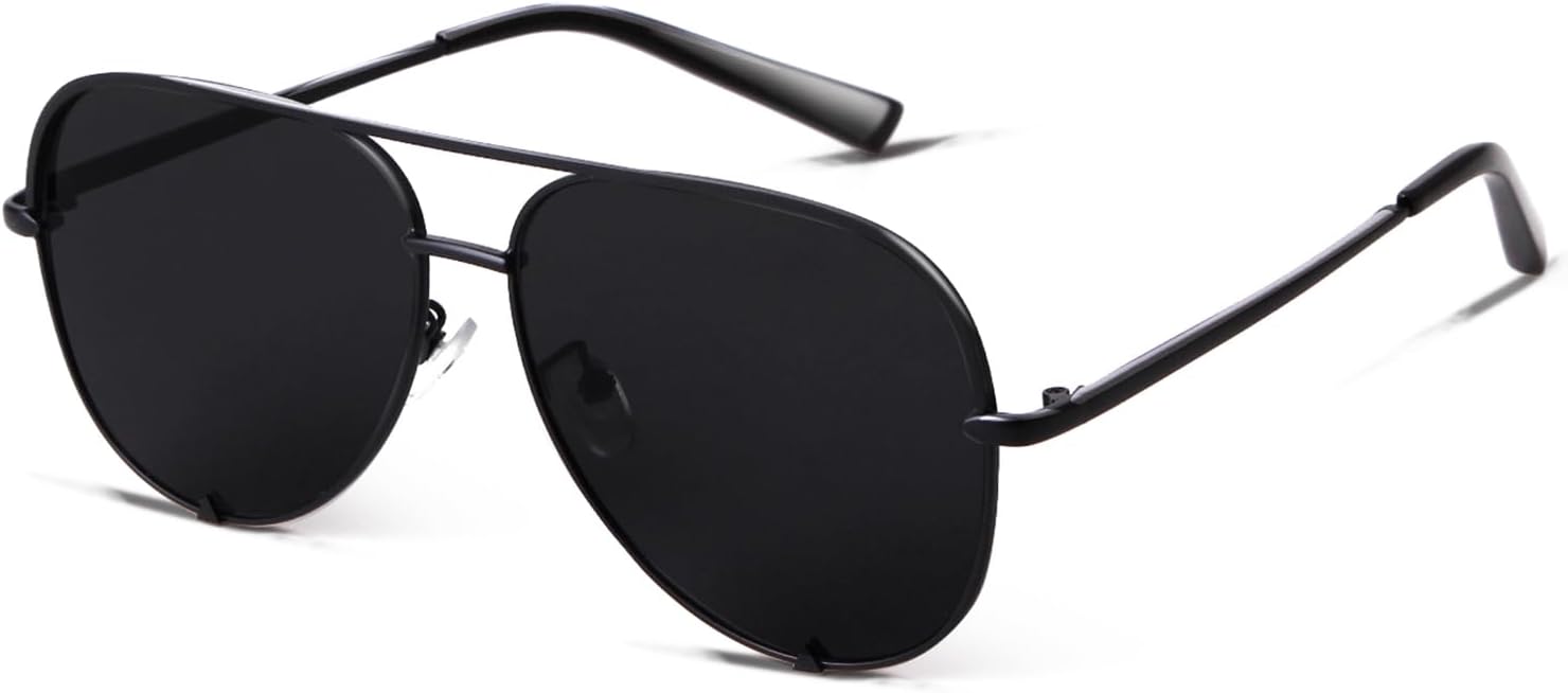 

Солнцезащитные очки-авиаторы SORVINO большого размера для женщин и мужчин, модные, в стиле ретро, ​​объемные, черные, с эффектом потертости, классическая защита от УФ-излучения, Black/Black Polarized