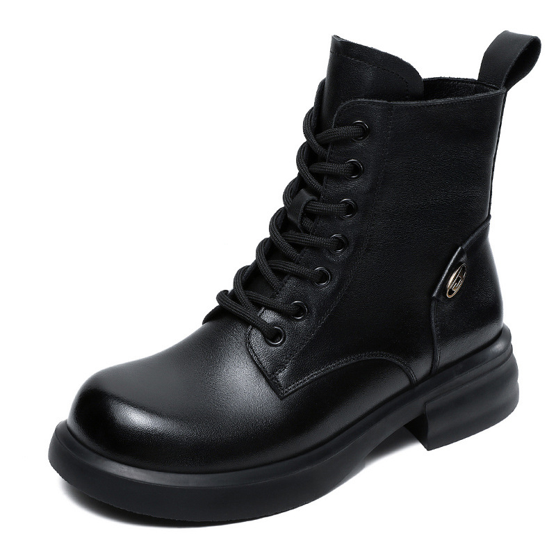 Короткие ботинки Martin 4 см женские Devanro, Black