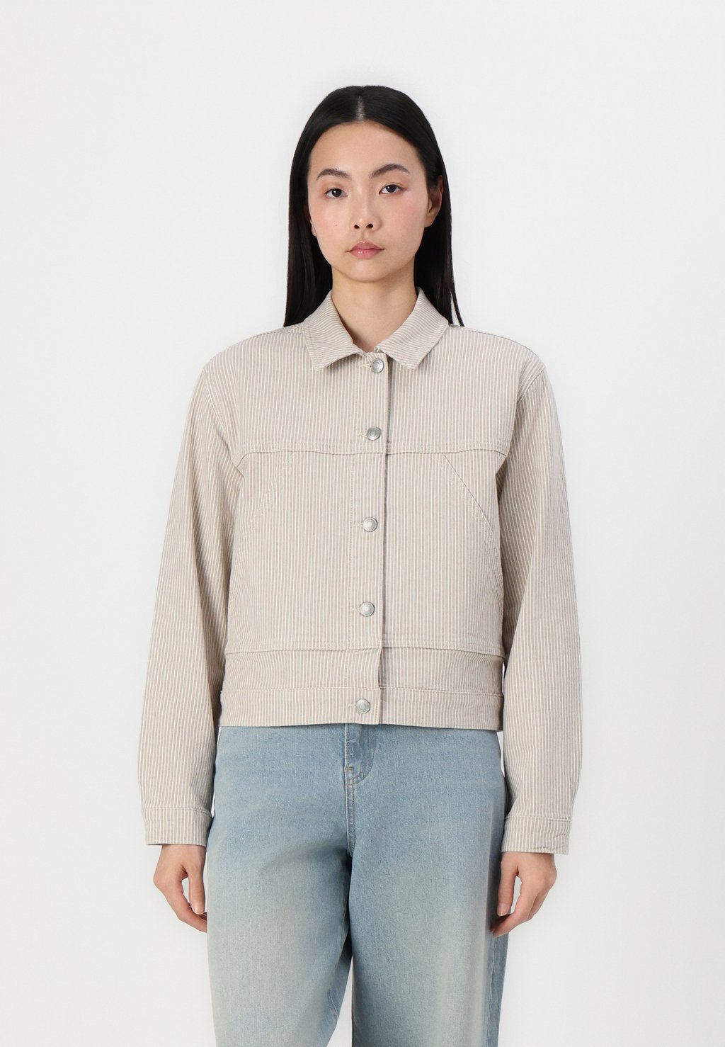 

Джинсовая куртка SLFALBA JACKET Selected Femme, бежевый