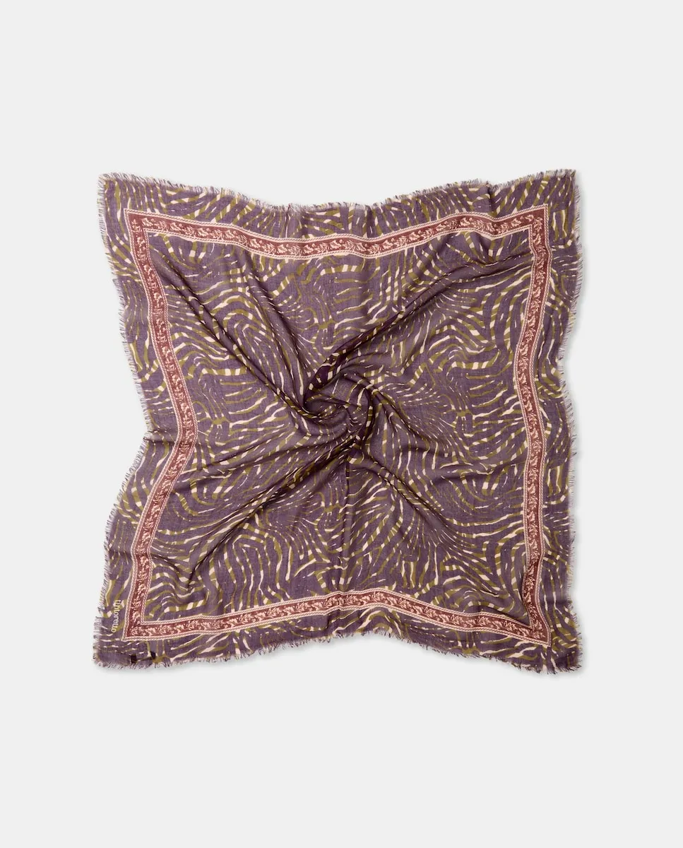 

Шарф с двухцветным анималистическим принтом Tintoretto