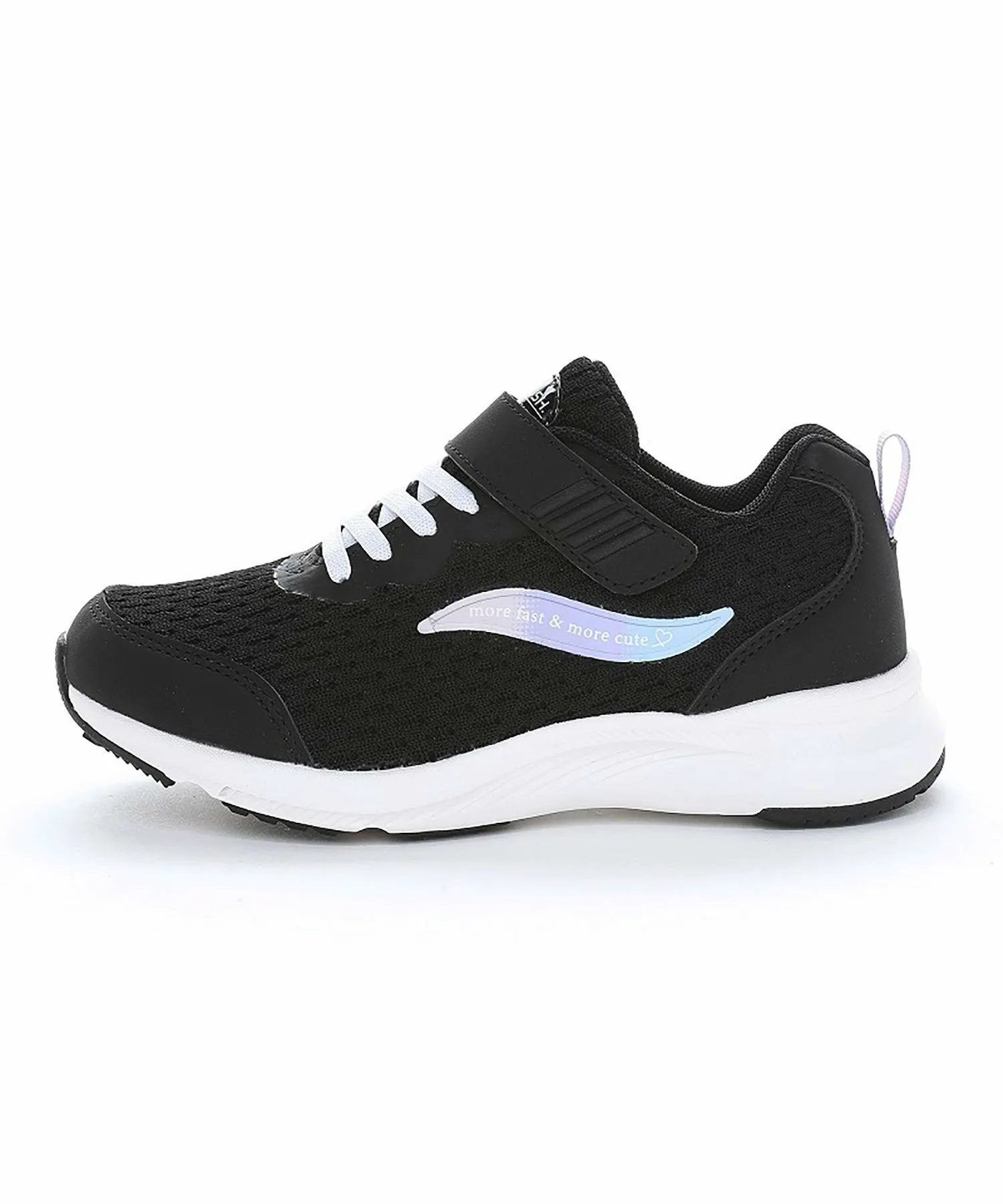 Детские кроссовки MoonStar LV 1257 черного цвета для девочек Superstar, black — фото 4