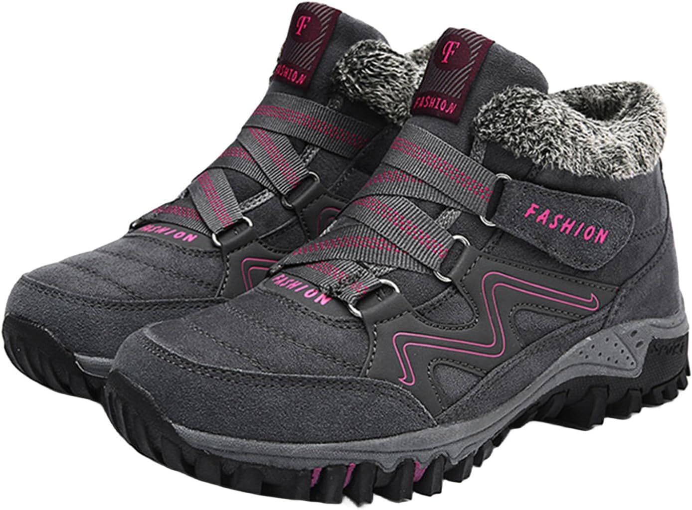 

Зимние ботинки для женщин и мужчин, повседневные, легкие снежные ботинки, с теплой меховой подкладкой, походные кроссовки, противоскользящие ботильоны, нескользящая обувь для походов на открытом воздухе, удобная обувь для ходьбы Generic, A5