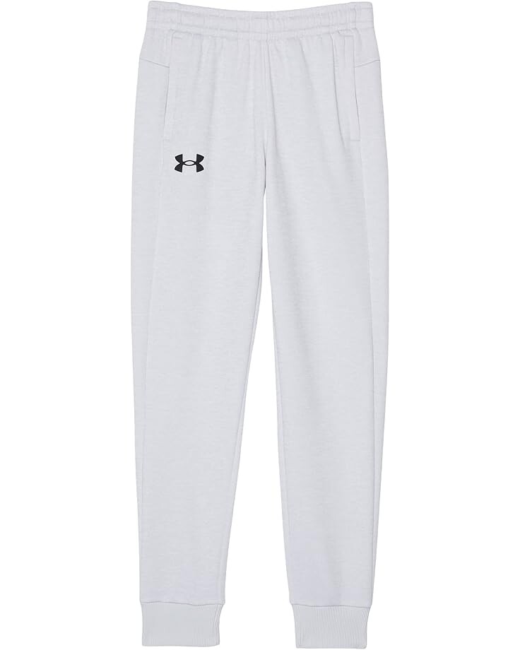 

Брюки Under Armour Kids Fleece Joggers, цвет Halo Gray/Black
