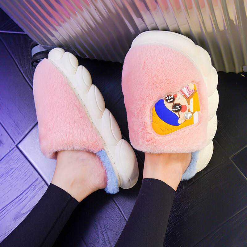 Мюли женские с закрытым носком женские Shit, цвет Pink - rich woman is rich — фото 3