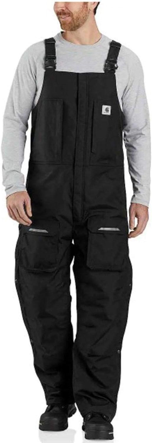 

Carhartt Men's Yukon Extremes Loose Fit Insulated Biberall, Black