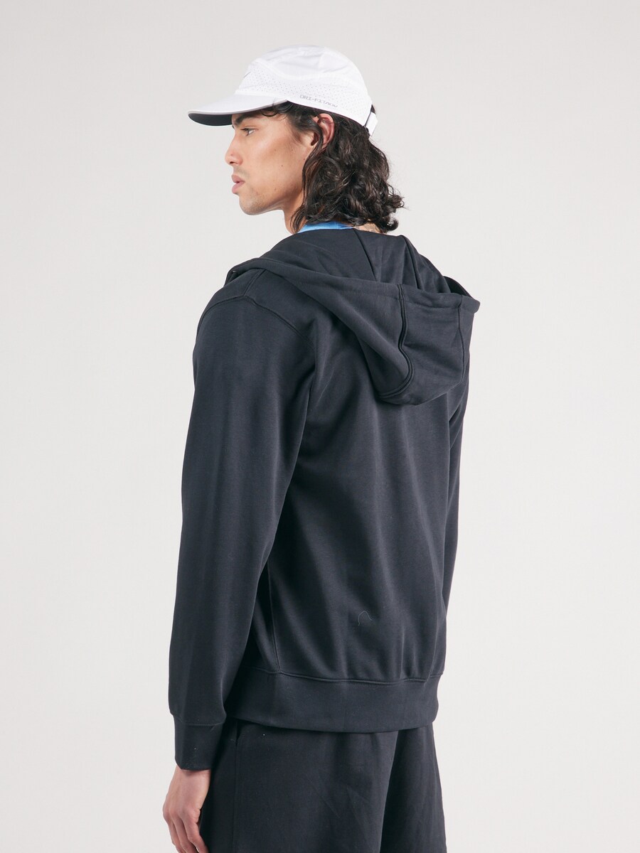 Толстовка с капюшоном на молнии Nike Sportswear Club Fleece, черный — фото 4
